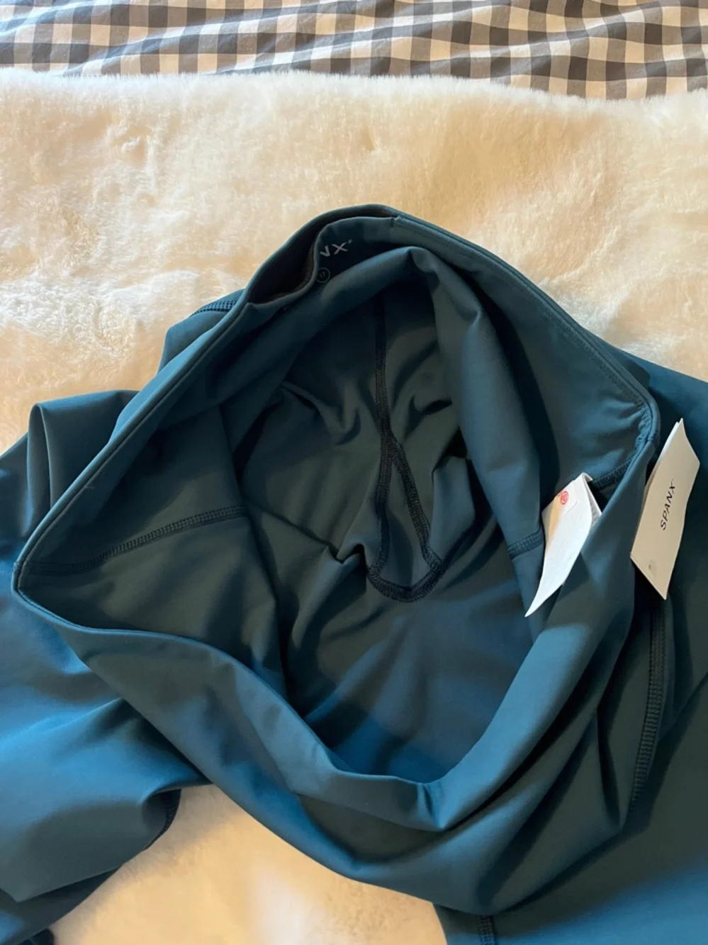 New! SPANX Booty Boost Full Length Leggings in Crystal Teal Size 1X NWT - Picture 11 of 13